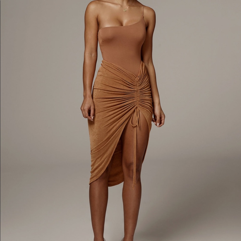 Jluxlabel aura slinky skirt pecan